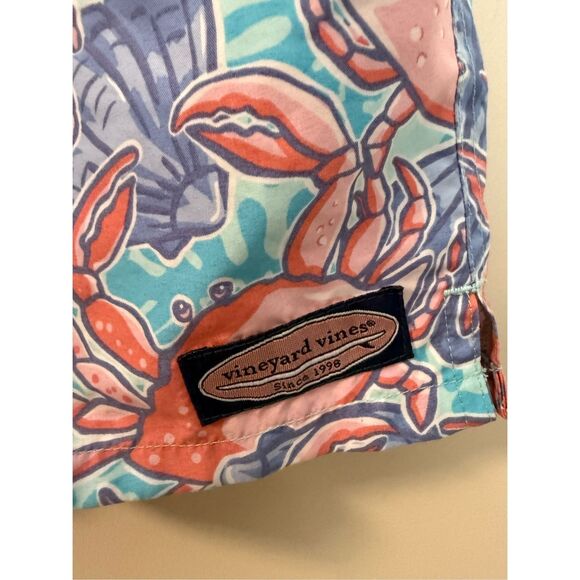 Vineyard Vines Crab Shell Chappy Swim Trunks Boys XL (18) - Picture 2 of 5